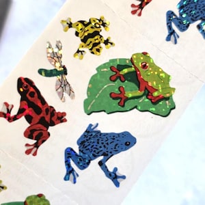 Sandylion - Vintage Stickers - Sparkly Frogs!