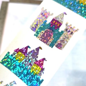 Mrs. Grossman&#39;s - Vintage Stickers - Sparkly Castles!