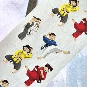 Sandylion - Vintage Stickers - Karate Kids!