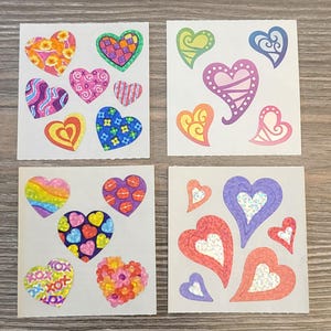 Sandylion - Vintage Stickers - Pretty Hearts