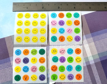 Sandylion - Vintage Stickers - Mini Happy Smiley Faces