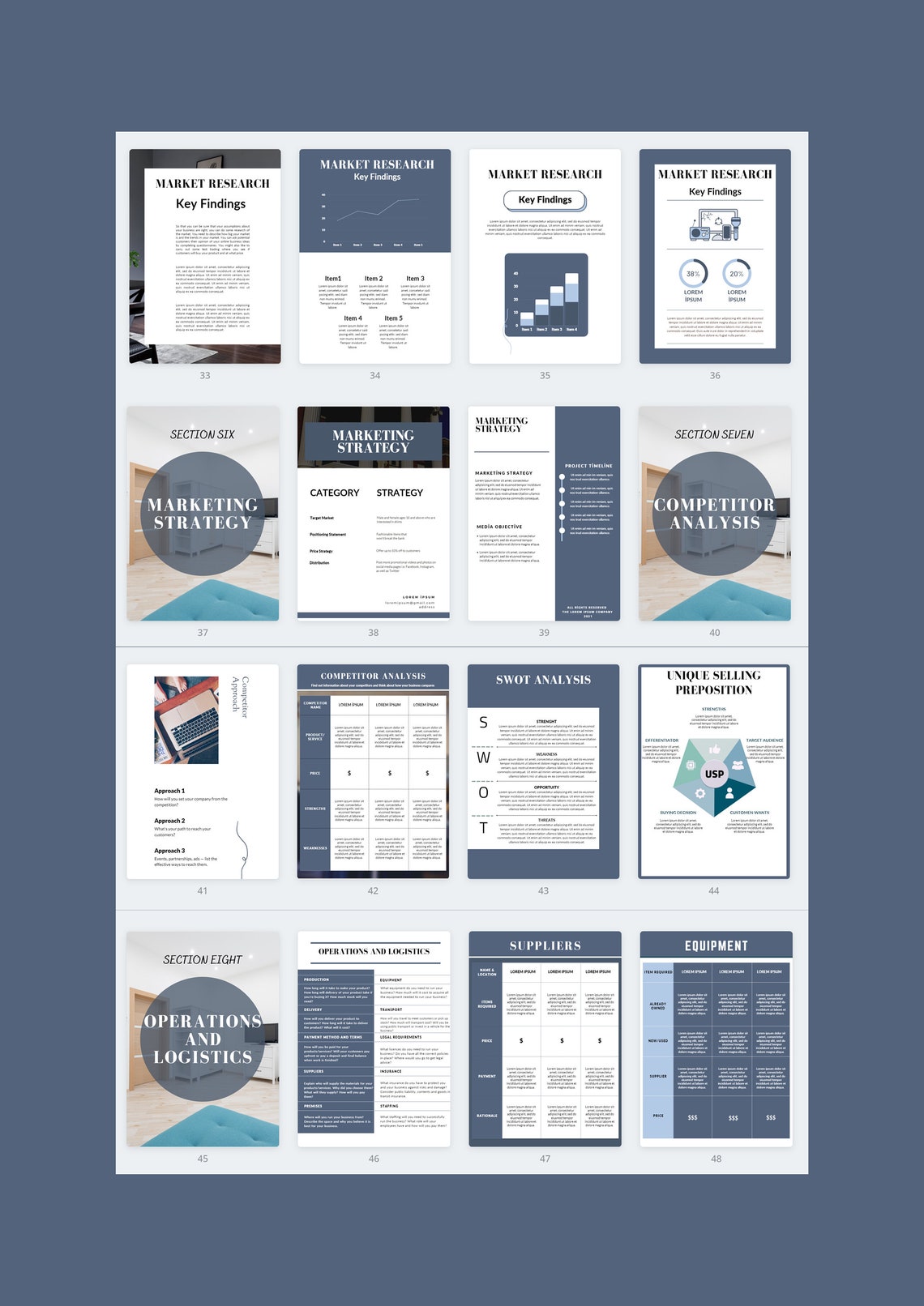 canva business plan template word