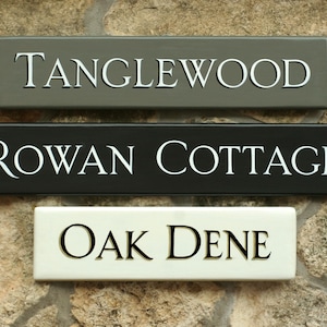 Traditional Hand Painted House Name Sign