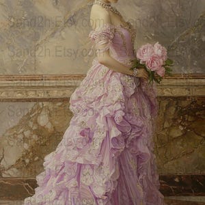 Victorian Lady Wall Art, Canvas Print Poster, Elegant Woman Portrait ...