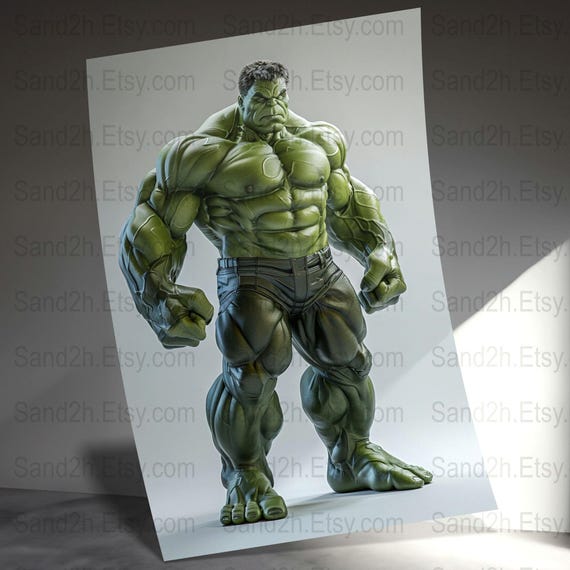 Hulk Stands _ Wall Art _ Digital Downloads(no PHYSICAL SHIPPING