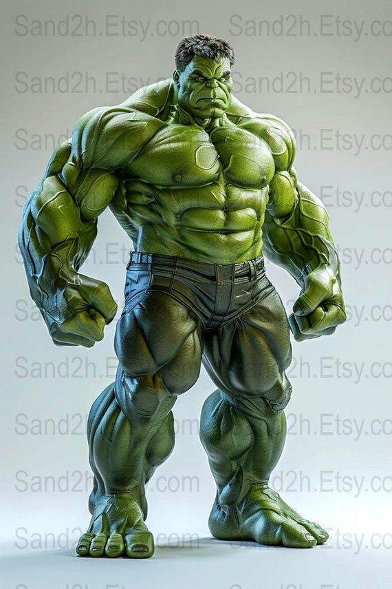 Hulk Stands _ Wall Art _ Digital Downloads(no PHYSICAL SHIPPING