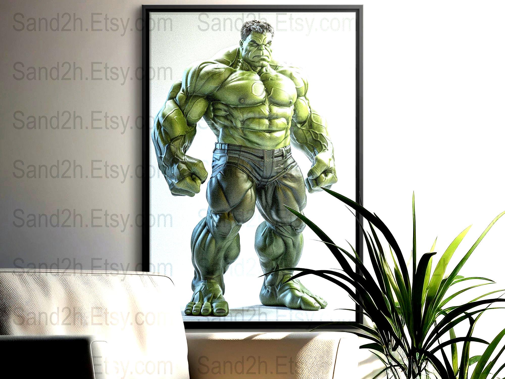Hulk Stands _ Wall Art _ Digital Downloads(no PHYSICAL SHIPPING