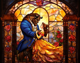 20oz Tumbler Wraps _ Beauty and the Beast _ Digital Downloads