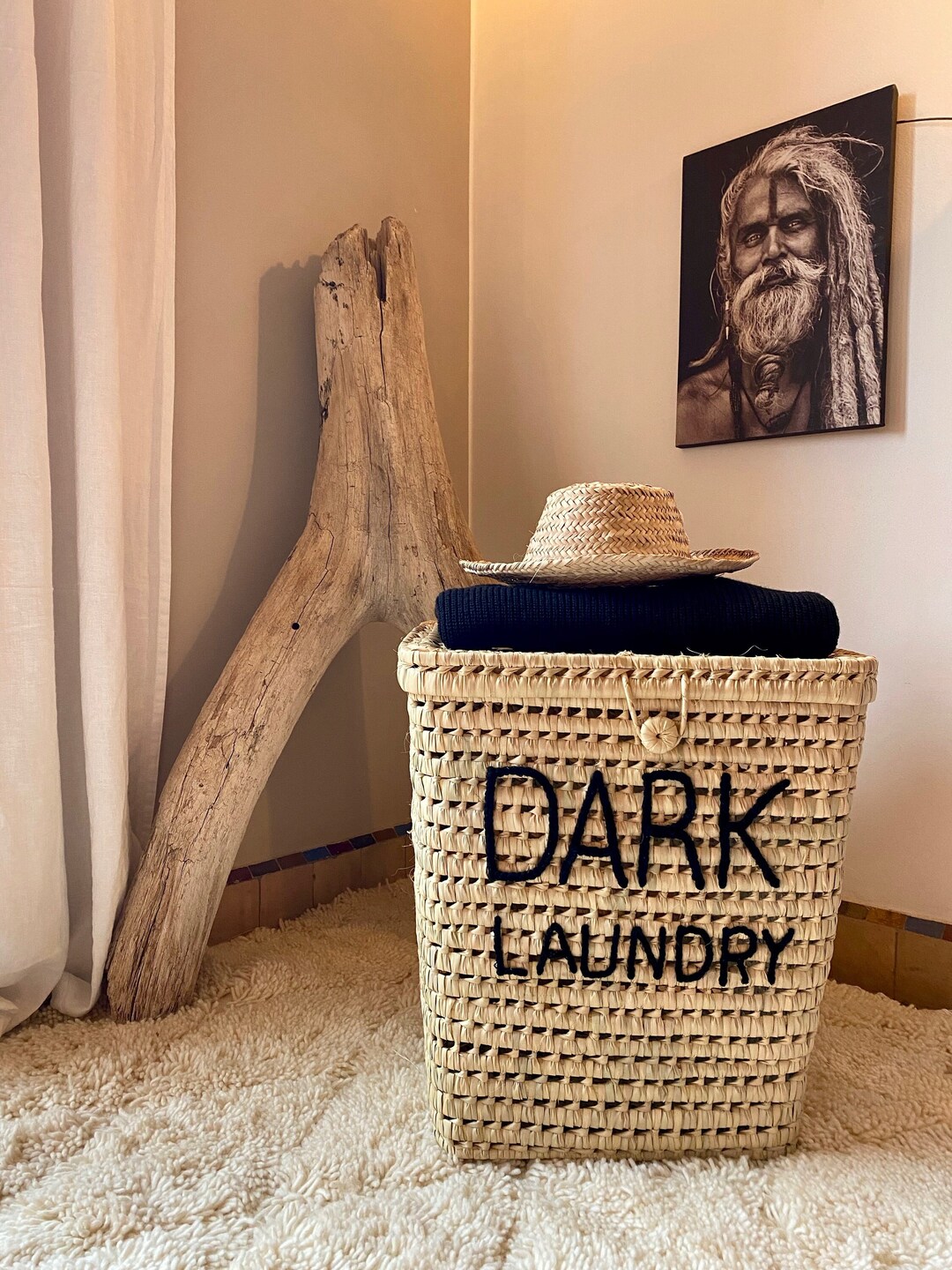 Customizable Dirty Laundry Baskets Wicker Baskets and Natural Etsy