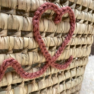 Malle de rangement en osier personnalisée, coffre de rangement à personnaliser en feuilles de palmier, coffre à jouets image 8