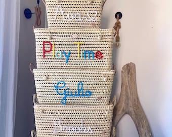 Personalized toy box / storage trunk – Handmade in Morocco
