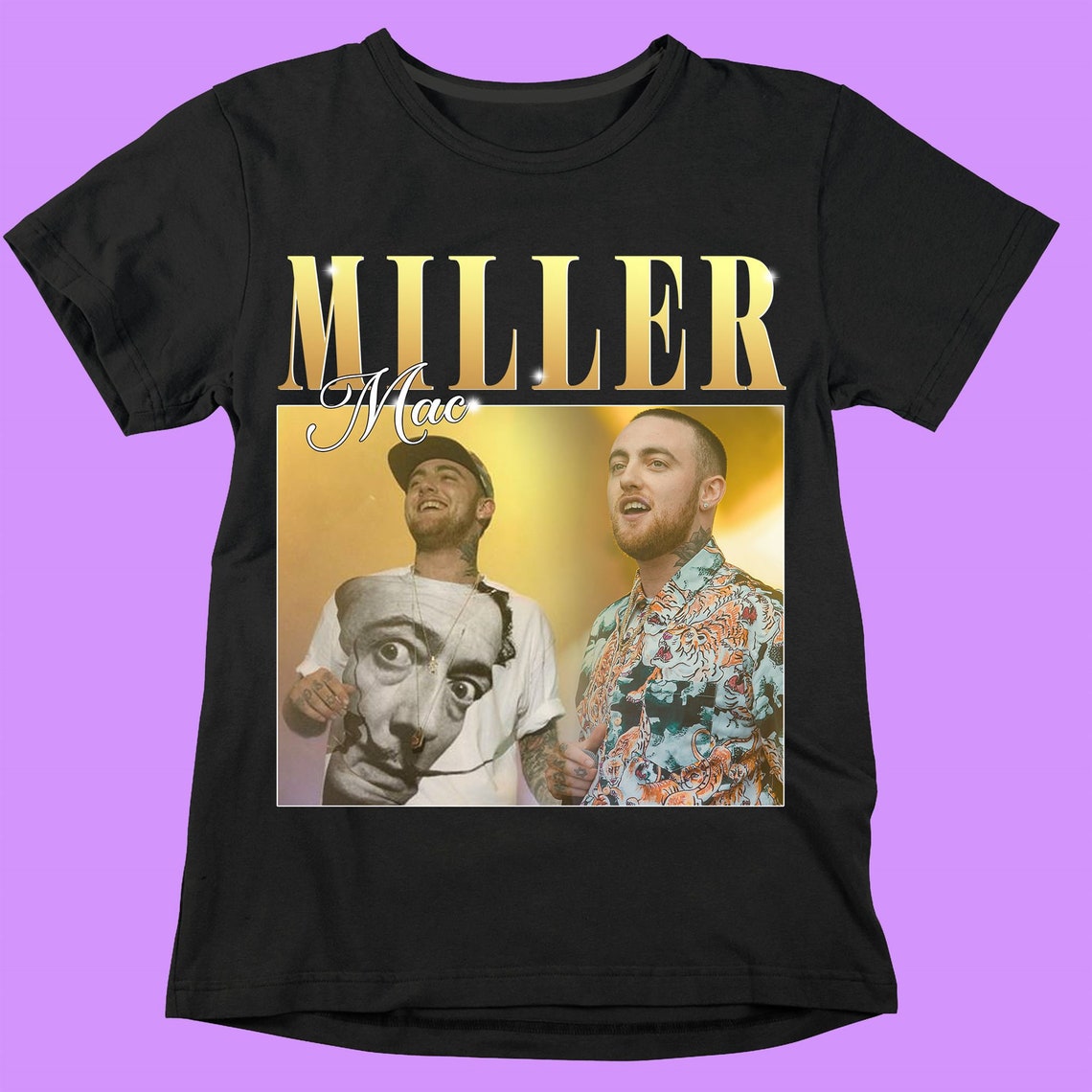 Mac Miller T Shirt Mac Miller Vintage Style Shirt Rap Hip Hop Etsy