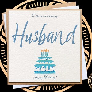carte mari | Carte d'anniversaire pour mari | carte postale pour mari | Carte d'anniversaire de mari | Carte d'anniversaire pour lui | Carte Joyeux anniversaire