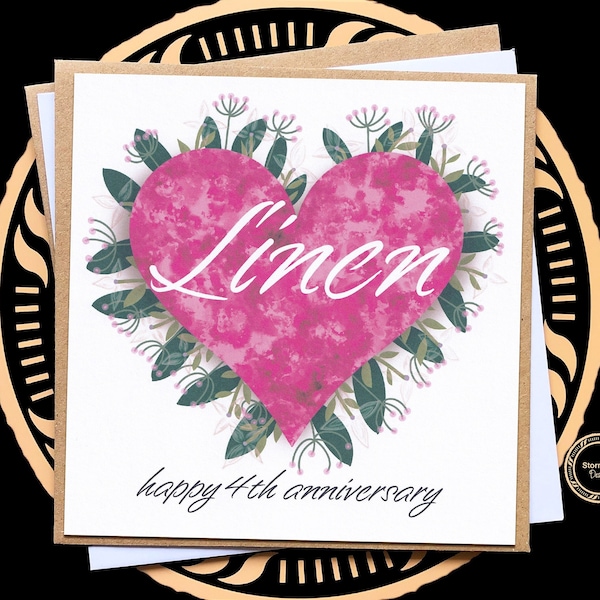 Linen Anniversary Etsy