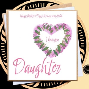 Tarjeta del Día de la Madre para hija, mamá, abuela, mamá, madre, tarjeta especial del Día de la Madre, de mamá, tarjeta para madre, para ella, feliz día de la madre,