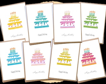 Birthday Card Pack | Birthday Card Multipack | Pack Of Birthday Card | Birthday Card Bundle | Assorted Birthday Cards | Unisex Cards Pack