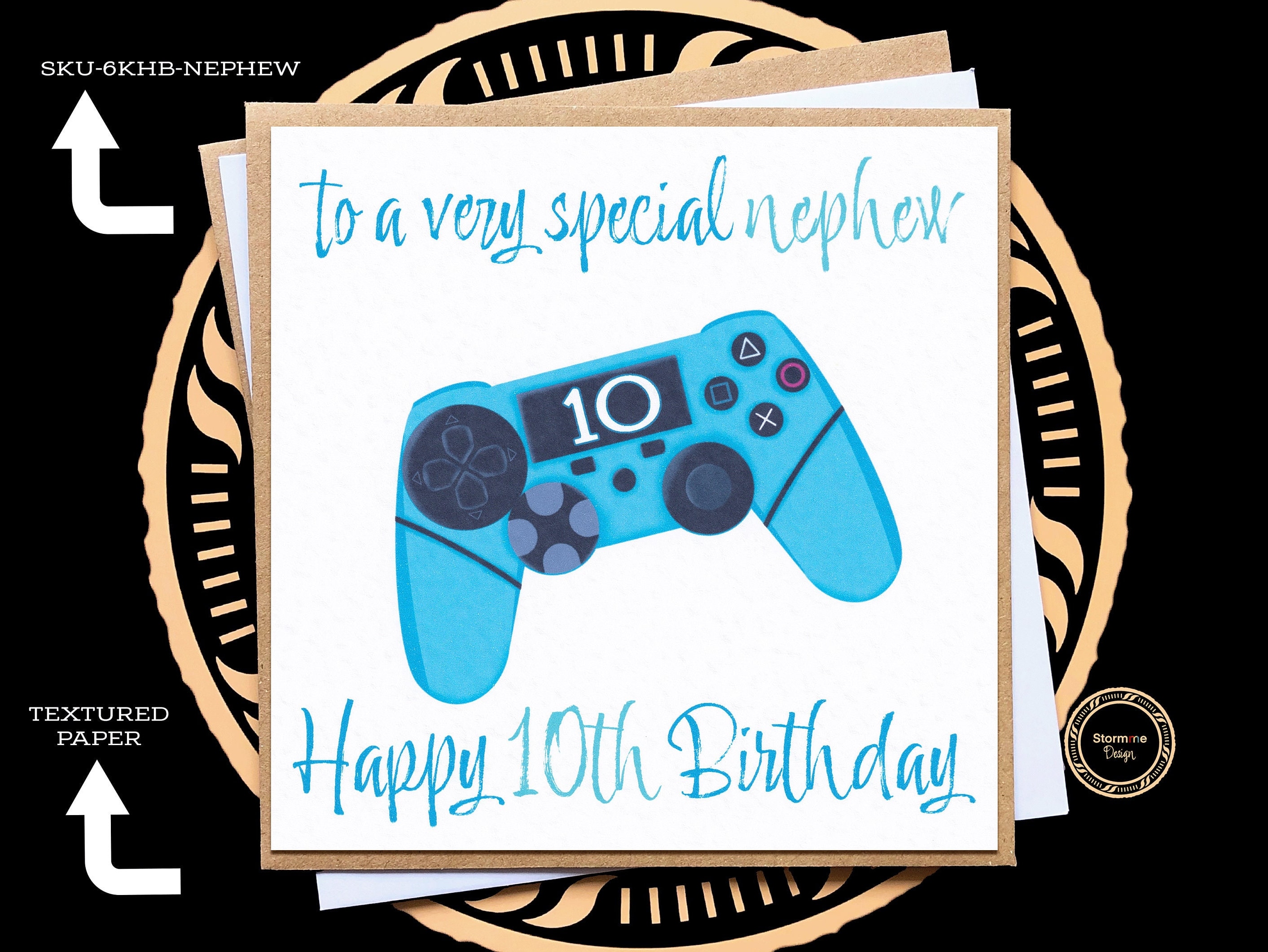 Biglietto di compleanno personalizzato età giocatore figlio fratello