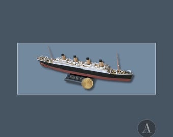 Complited Rms TITANIC MODEL 1/1200 (without scratches)