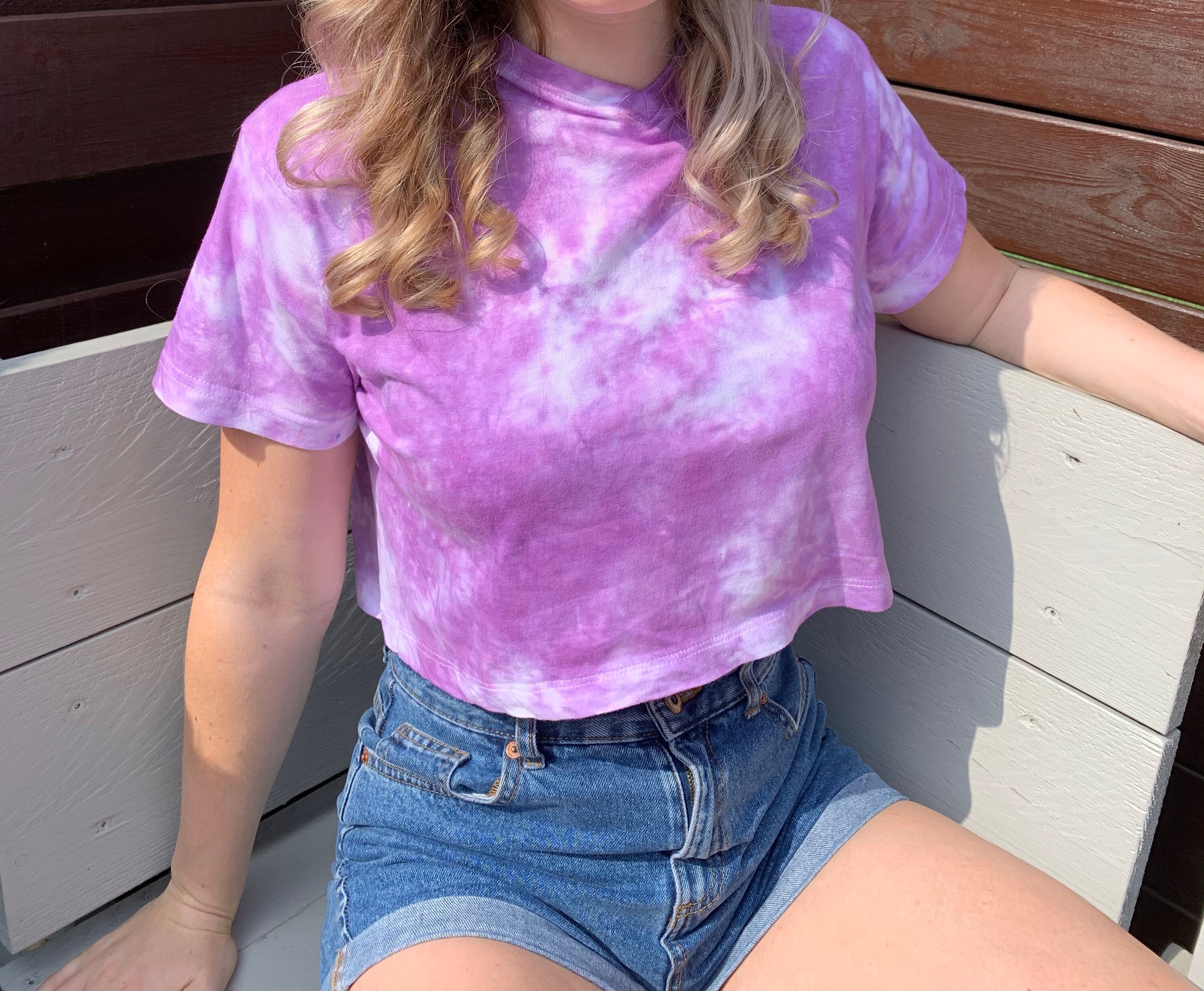 Lavender crop top Etsy