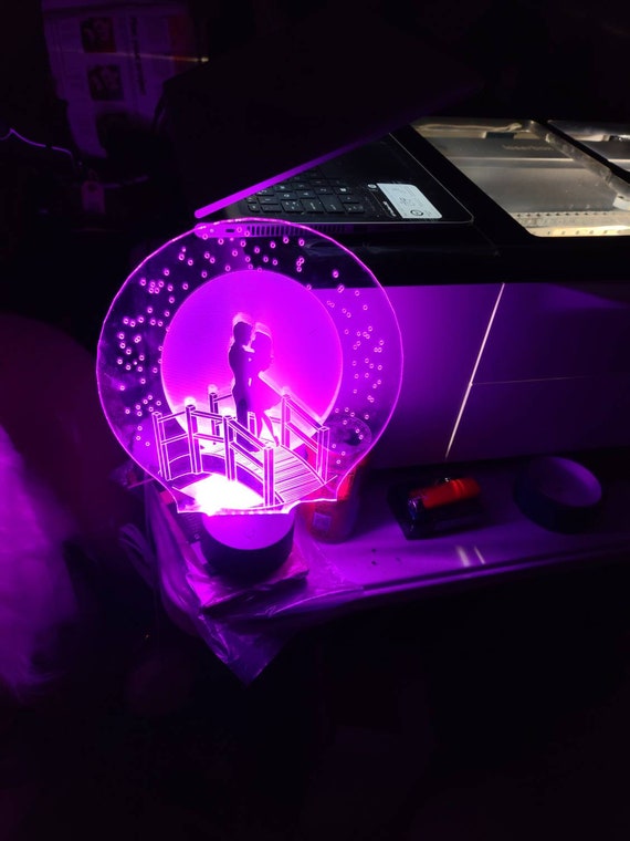 Laser Engraved LED Light Etsy