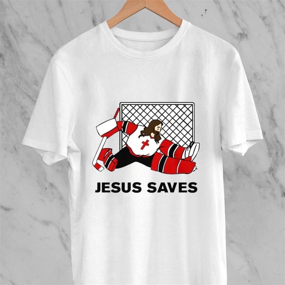 Jesus Saves Hockey Shirt | Etsy Australia