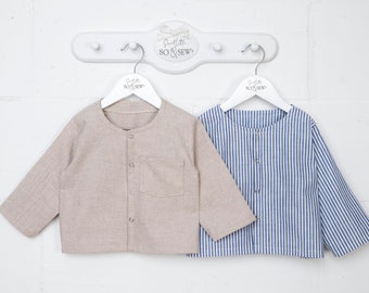 EASY Relaxed fit shirt top, Baby Toddler Children, PDF Sewing Pattern, step-by-step Instructions, 3-6 Months to 6 Years
