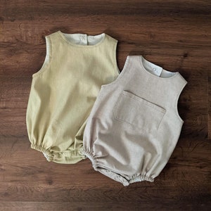 Baby and Children's Romper Overall, PDF Sewing Pattern, Baby Toddler Children, Easy Step-By-Step Instructions, Sizes 3-6 Months to 2 Years