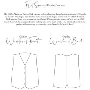 Children's Waistcoat Sewing Pattern: Baby Toddler Sizes 3-6 Months to 4 Years (PDF Pattern) image 6