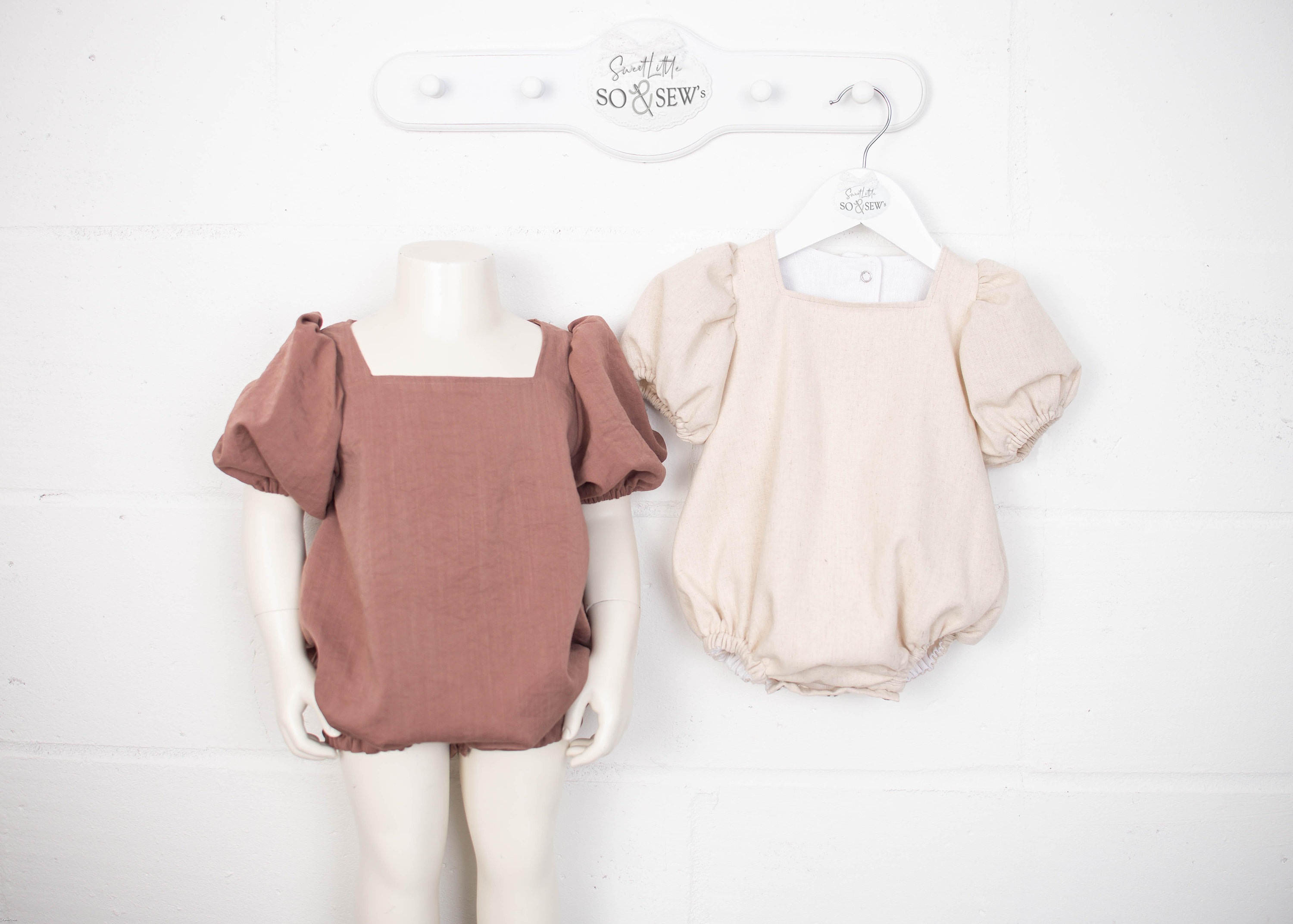 Isabella Tie Front Bubble Sleeve Romper Isabella Tie Front Bubble Sleeve Romper