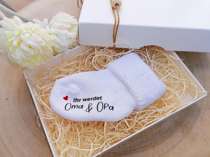 Karte Schwangerschaft verkünden Du wirst OMA OPA | Etsy