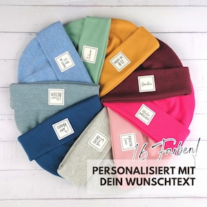 Personalizable beanie for babies, children, and adults | autumnal hat for children | hipster beanie for children | hat for birth with name
