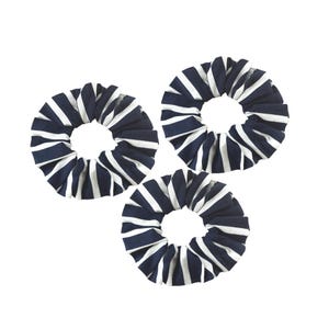 Set of 3 Cotton Hair Scrunchies, Elastic Hair Bands 3 Pieces Scrunchies for Women or Girls Hair Accessories, Hair Ties