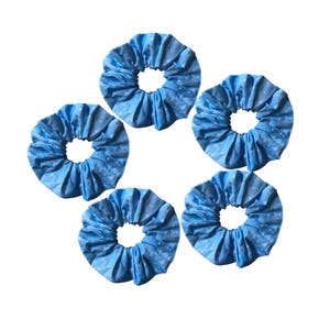 Set of 5 cotton Hair Scrunchies, Elastic Hair Bands for Women or Girls, Hair Accessories, Hair Ties