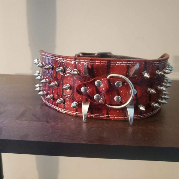Spiked Dog Collar Etsy