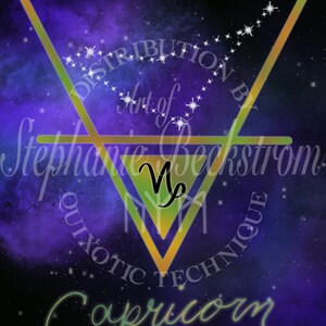 Capricorn - Elemental Zodiac CANVAS PRINT