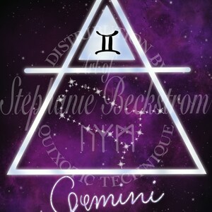 Gemini - Elemental Zodiac CANVAS PRINT