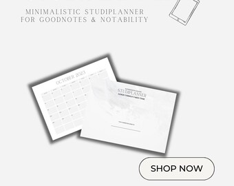 Studiplanner minimalista: semestre invernale, semestre estivo, pianificatore studentesco, studente, quaderno