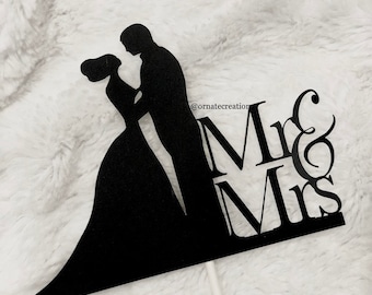 Mr. & Mrs. Cake Topper