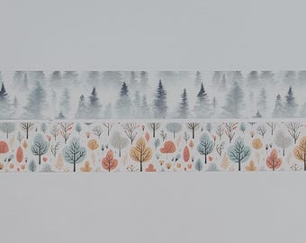 Washi tape samples, sold by the metre, winter washi, mittens washi, snowflake washi, Christmas washi, pumpkin washi, Halloween washi