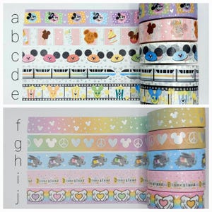 Échantillons de ruban adhésif washi, autocollants sans espace blanc, vendus par 0,5 m de long, ruban washi, washi de souris
