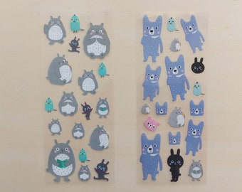 Totoro stickers, kawaii stickers, anime stickers, planner stickers, junk journal stickers, Ghibli
