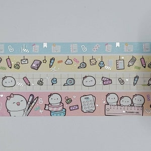 Every Minute a Story, washi tape samples, sold in 0.5 m lengths, Planning time washi, planner washi, bujo washi, stationery washi image 1