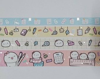 Every Minute a Story, washi tape samples, sold in 0.5 m lengths, Planning time washi, planner washi, bujo washi, stationery washi