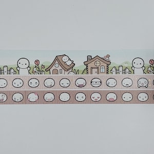 Échantillons de ruban adhésif washi, intervalles de 0,5 m, The Coffee Monsterz Co, washi cottage, grain de bois, washi forestier, washi cabine, washi printanier