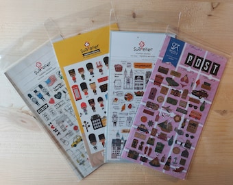 Suatelier stickers, New York Diary, Toy Soldier, Frankfurt Am Main, Post Travel, Mini food, planner stickers, travel stickers, food stickers