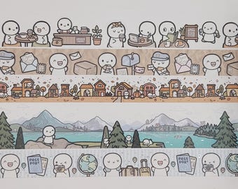 Washi tape samples, The Coffee Monsterz Co (0.5 m length intervals)