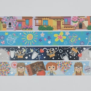 Échantillons de ruban washi, autocollants sans espace, ruban washi, vendus par longueurs de 0,5 m, Casa washi, Casita, robot washi, livre d'aventures