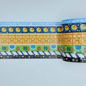 Échantillons de ruban adhésif Washi, autocollants sans espace, vendus par 0,5 m (~19,7 pouces) de longueur, Washi jouet, ruban washi
