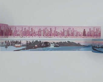 Simply Gilded washi, SG washi, washi tape samples, sold by 0.5 m lengths, passport washi, Central Park washi, New York washi, Iceland washi