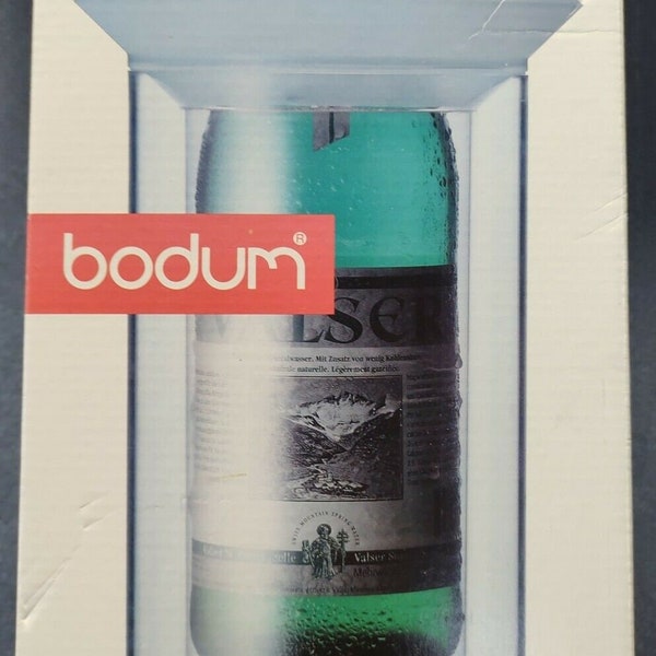 Bodum Tuba No.1622 Clear & Blue Perspex Wine Cooler Boxed